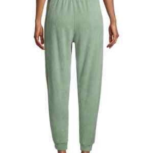 COPY - Free People Women's Blue Monday Fleece Jogger Pants Valley Girl Green Pi… - Picture 4 of 4